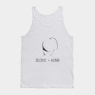 silence is a bomb Tank Top